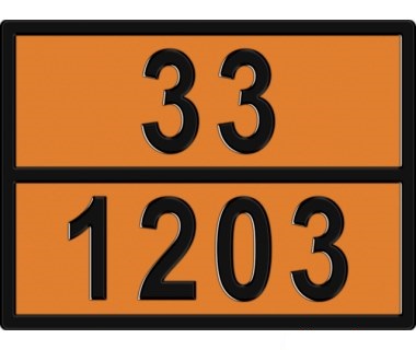 Информационная табличка ADR "Бензин 33-1203" Bicma