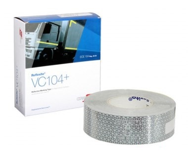 Светоотражающая лента для твердой поверхности (белая) ORAFOL VC104 + (цена за метр)