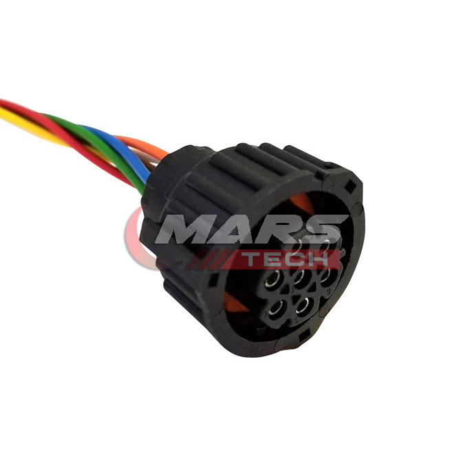 Розетка для підключення ліхтаря причепа 7-pin Mars AMP 1.5 з проводами Туреччина AMP 1,5 Mars