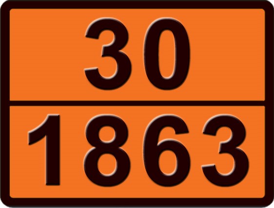 Информационная табличка ADR "Авиационное топливо 30-1863" Bicma