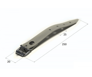 Ремінь ПВХ з пряжкою для кріплення тенту зсувного даху, 250мм