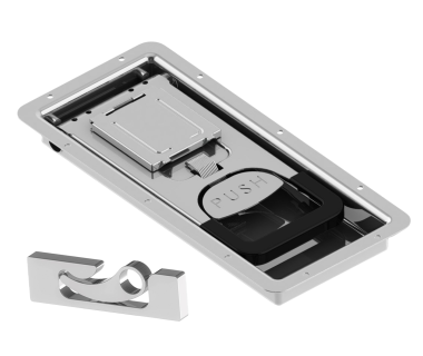 Замок для фургона врізний, 337х151мм, Ø16,5мм