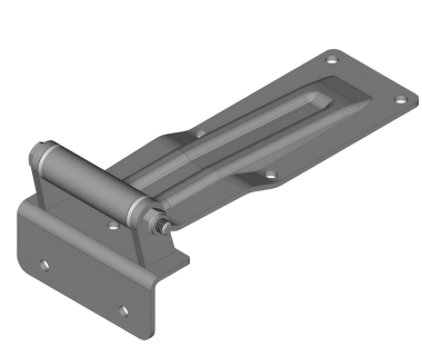 Петля задніх дверей фургона в зборі 261х83х3 мм