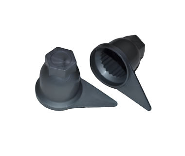 Ковпачок-стрілка на гайку колеса, сірий, 33 mm