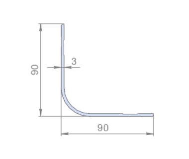 Алюмінієвий профіль, 90х90
