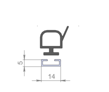 Алюмінієвий профіль ущільнювача