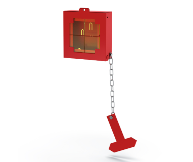 Ключница пожарная со стеклом Daken Clavis