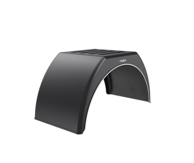 Крыло пластиковое на прицеп с белой полосой Domar DK3112, B=280 мм