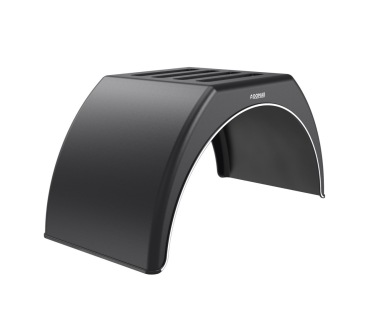 Крыло пластиковое на прицеп с белой полосой Domar DK3115, B=450 мм