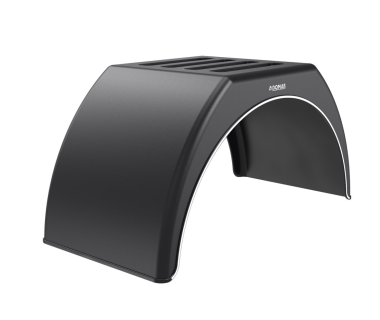 Крило пластикове на причіп з білою смугою Domar DK3125, B=550 мм