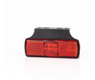 Габаритный фонарь для грузовиков красный с кронштейном, Fristom