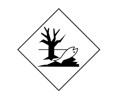 Знак опасности "Опасные вещества" (метал) 30х30